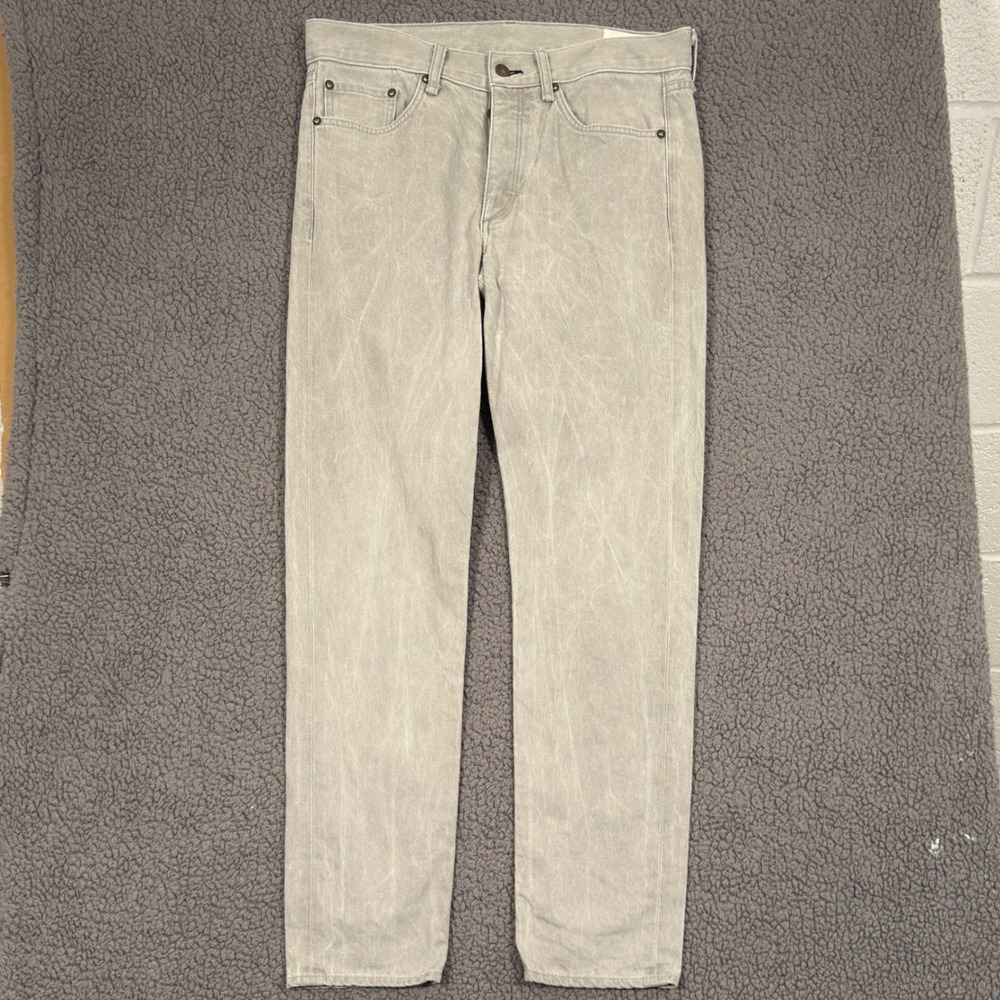 Rag & Bone Fit 2 Slim Jeans Light Grey Marbled Wash Button Fly Mens Size 32x32